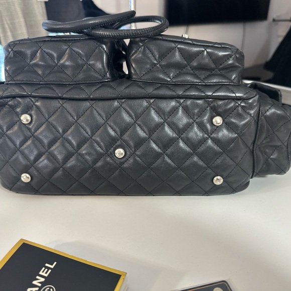RARE Chanel Black Python CC Cambon Reporter Bag With Tag - Picture 11 of 16